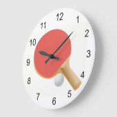 Ping Pong Tischtennis Design Wall Clock Große Wanduhr (Winkel)