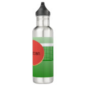 Ping Pong Tischtennis Design Wasserflasche Edelstahlflasche (Rechts)