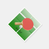 Ping Pong Tischtennis Designpapier Napkins Serviette (Ecke)