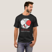 Ping Pong (Tischtennis): Geboren zum Pong. T-Shirt (Vorne ganz)