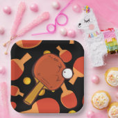 Ping Pong Tischtennis Geburtstagsparty Pappteller (Party)