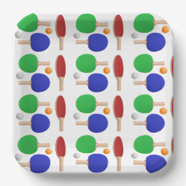 Ping Pong Tischtennis Geburtstagsparty Pappteller