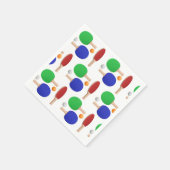 Ping Pong Tischtennis Geburtstagsparty Serviette (Ecke)