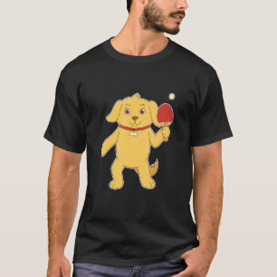 Ping Pong Tischtennis Hundebesitzer Welpenhund T-Shirt