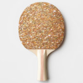 Ping Pong Tischtennis Kupfer Gold Glitzer Paddel Schläger (Vorderseite)