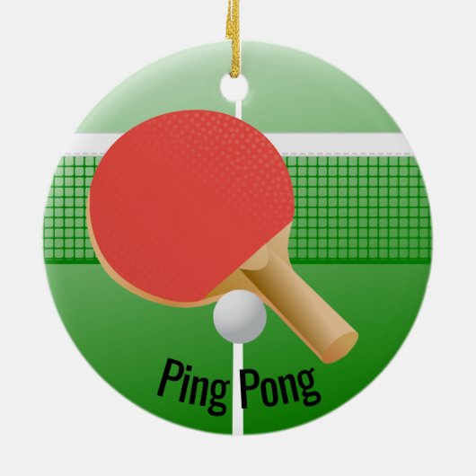 Ping Pong Tischtennis Ornament (Hinten)