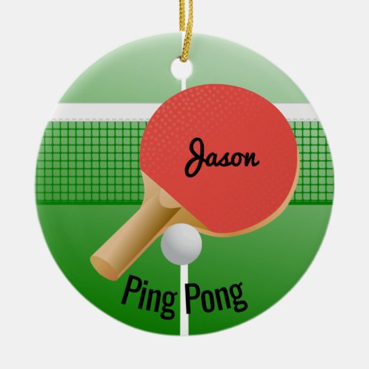 Ping Pong Tischtennis Ornament (Vorne)