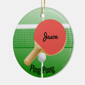 Ping Pong Tischtennis Ornament (Links)