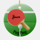 Ping Pong Tischtennis Ornament (Hinten)