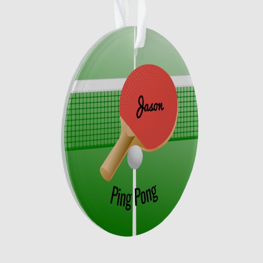Ping Pong Tischtennis Ornament (Vorderseite)