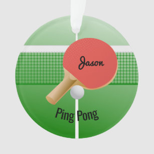 Ping Pong Tischtennis Ornament