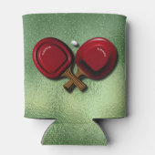 Ping Pong Tischtennis Paddle mit Oval Ball Dosenkühler (Rückseite)