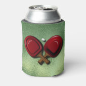 Ping Pong Tischtennis Paddle mit Oval Ball Dosenkühler (Kanne Rückseite)