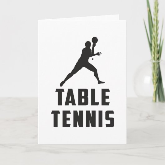 Ping Pong Tischtennis Paddle Spieler Geschenk Idee Karte (Vorderseite)