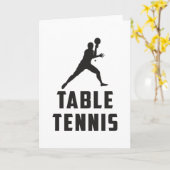 Ping Pong Tischtennis Paddle Spieler Geschenk Idee Karte (Gelbe Blume)