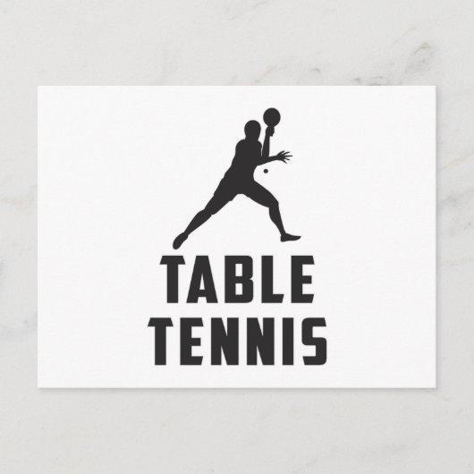 Ping Pong Tischtennis Paddle Spieler Geschenk Idee Postkarte (Vorderseite)