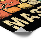 Ping Pong Tischtennis Ping Pong Master Retro Poster (Ecke)