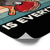 Ping Pong Tischtennis Pong ist alles Poster (Ecke)