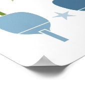 Ping Pong Tischtennis Poster (Ecke)