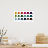 Ping Pong Tischtennis Poster (Küche)