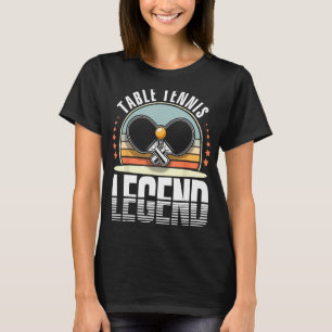 Ping Pong Tischtennis Tischtennis Bat 3 T-Shirt