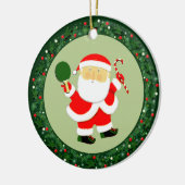 Ping-Pong Tischtennis Weihnachten Keramik Ornament (Links)