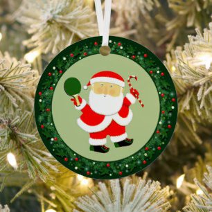Ping-Pong Tischtennis Weihnachten Ornament Aus Metall
