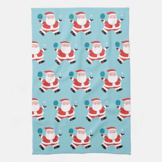 Ping-Pong Tischtennis Weihnachtshandtuch Geschirrtuch (Vertikal)