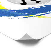 Ping Pong Tricolor Emblem Poster (Ecke)