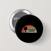 Ping Pong Vintag Retro Fun Tischtennis Button (Vorne & Hinten)