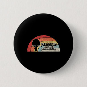 Ping Pong Vintage Retro Spaß Tischtennis Button