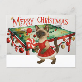 Ping Pong Weihnachten Gedicht für siamesische Katz