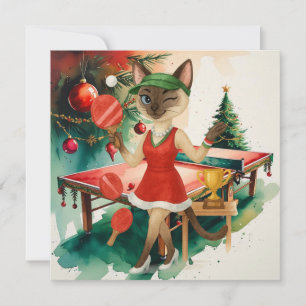 Ping Pong Weihnachten Thema für Cat Lovers