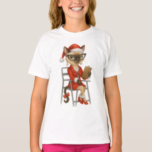 Ping Pong Weihnachten Thema für Katzenliebhaber T-Shirt
