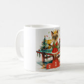 Ping Pong Weihnachten Thema Kaffeetasse (Vorderseite Links)