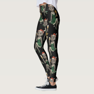 Ping Pong Weihnachten Thema Leggings