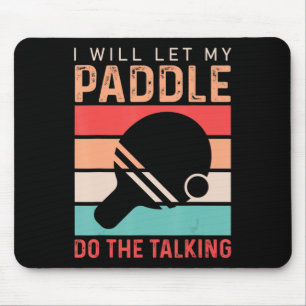 Ping Pong werde ich mein Paddel Gelassen, um das G Mousepad