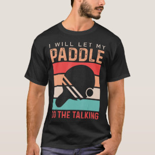 Ping Pong werde ich mein Paddel Gelassen, um das G T-Shirt