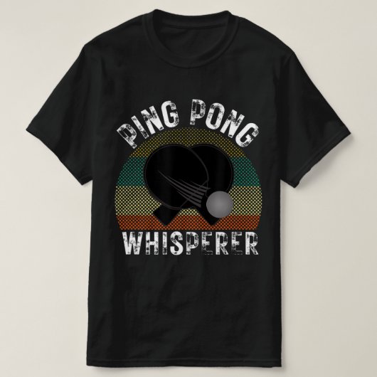 Ping Pong Whisperer Fun Ping Pong Player Geschenk T-Shirt (Design vorne)