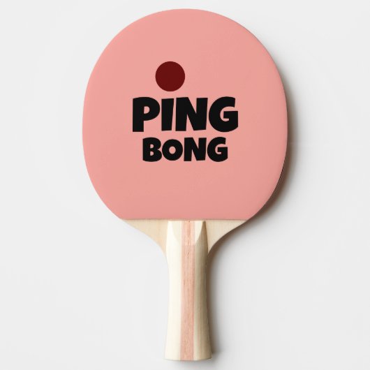Ping-Pong-Wortspiel-Schläger. Geschenk Tischtennis Schläger (Vorderseite)