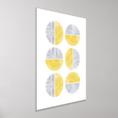 Pingelbes Zirkularkunstdruckposter Foliendrucke (Ablage )