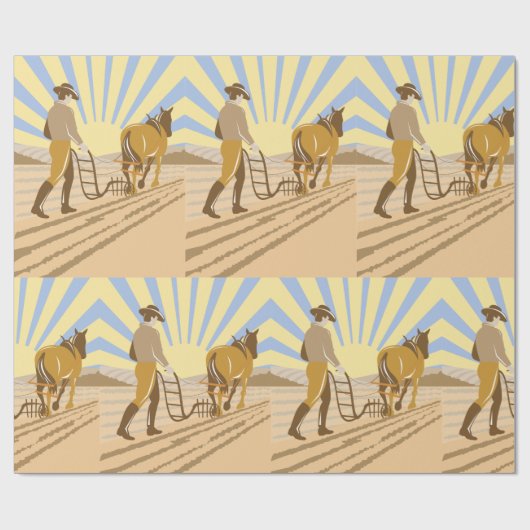 Pingen eines Felds Geschenkpapier (Flach)