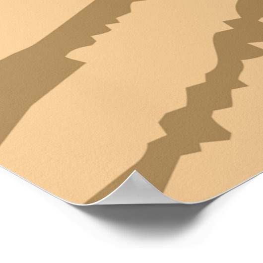 Pingen eines Felds Poster (Ecke)