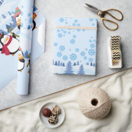 "Pingouin" Niedliche Weihnachten Geschenkpapier
