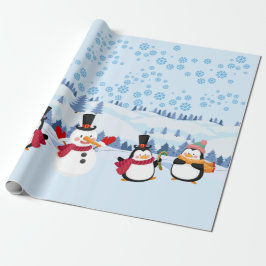 "Pingouin" Niedliche Weihnachten Geschenkpapier