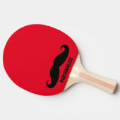 Pingpaddle-Tischtennisplatte aus schwarzem Schnurr Tischtennis Schläger (Seitenansicht)