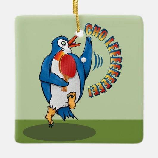 Pingpong Keramikornament (Vorderseite)