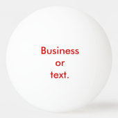 Pingpong-Kugel mit rotem Flugzeug Tischtennisball (Rückseite)