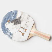 Pingpong-Paddel Tischtennis Schläger (Seitenansicht)