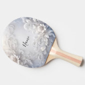 Pingpong Paddle Paddel Geblüht Tischtennis Schläger (Seitenansicht)